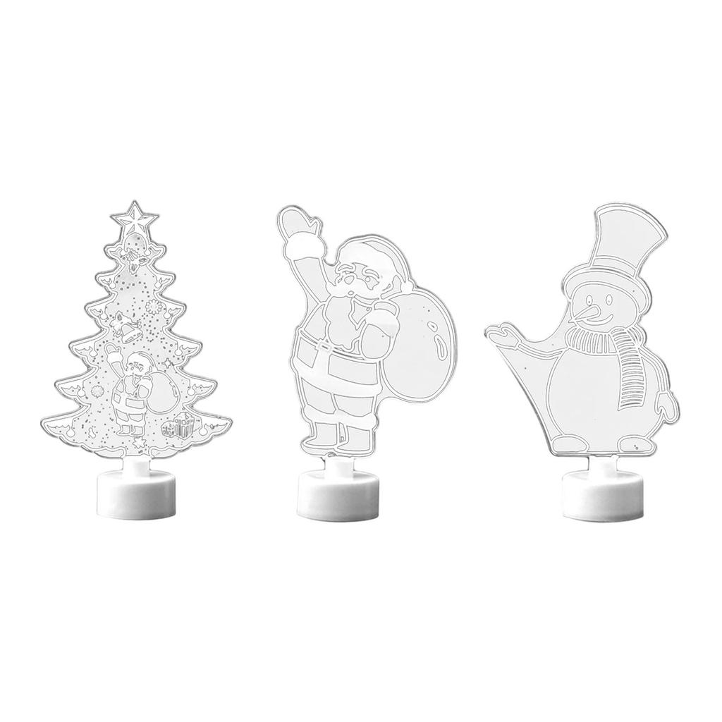 Christmas Decoration Lights Christmas Mas Scene Figure Acrylic Holiday