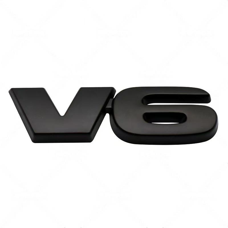 3D Metal HULUX VIGO SR5 V6 Badge Sticker Rear Trunk Emblem Decal Car Exterior Styling Accessories