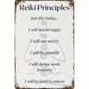 Vintage Metal Wall Art Spiritual Design Tin Sign For Relax Meditation