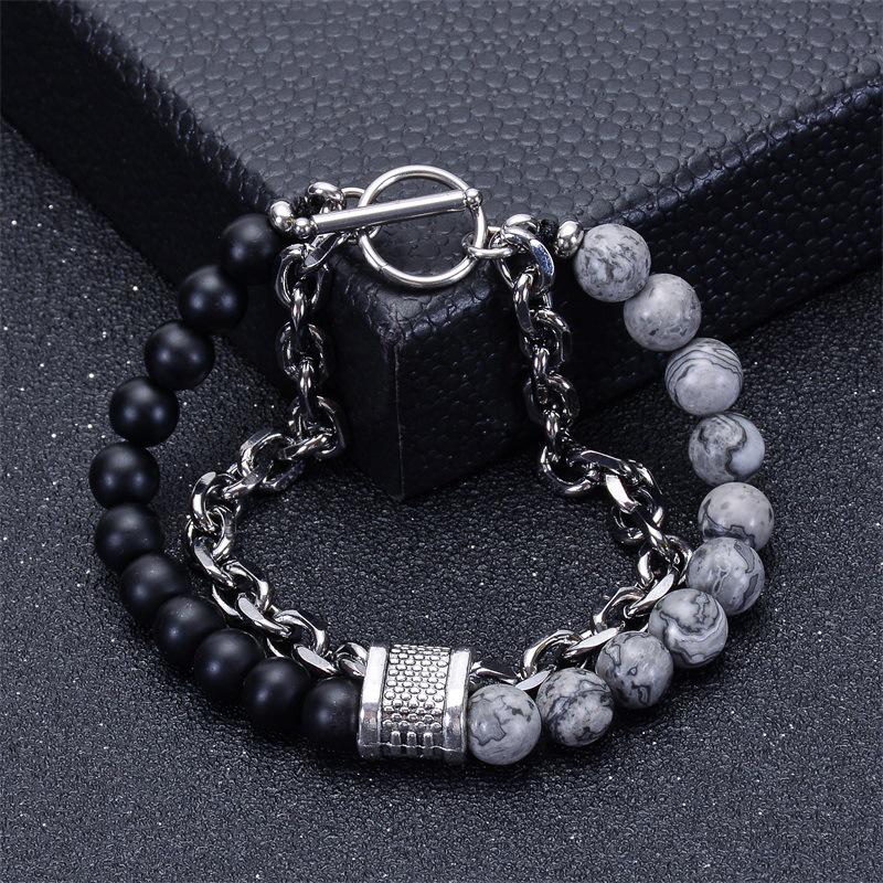 JYL TS Bracelet Men's Double-Layer  Durable Stylish Boosts Confidence & Strength