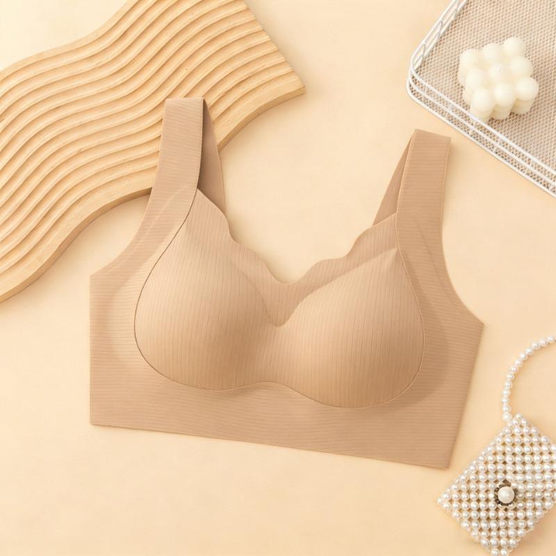 Women S Seamless Wirefree Bra Plus Size Wide Strap Supportive Backless Bra