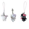 Vintage Pink Heart Lock Hello Kitty Pendant Accessories Cute And Charming Japanese Charm Shell Angel Wings Devil Hello Kitty Keychain Gifts
