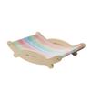 Elevated Pet Lounger with Wooden Frame Cooling Elevated Bed Breathable Suspended Cats, Dogs, Living Room, Bedroom, Balcony