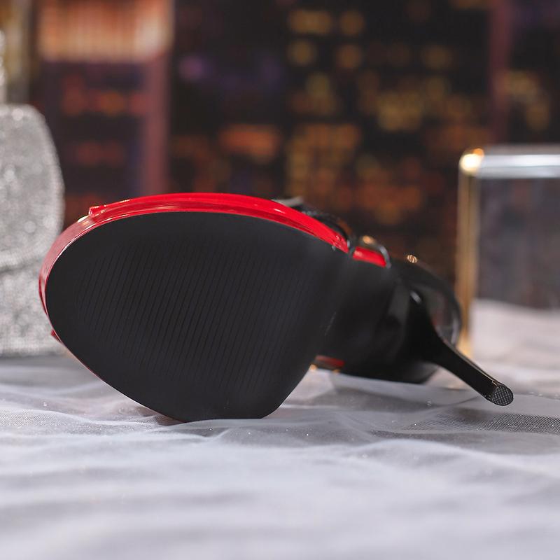 Eilyken 2026 New Summer Extreme Nightclub Peep Toe Women Sandals Hollow Out Platform Heels Fashion Party Shoes Zapatos De Mujer