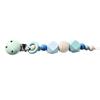 Baby Clips Holder Wooden Teething Beads for Girls Boys