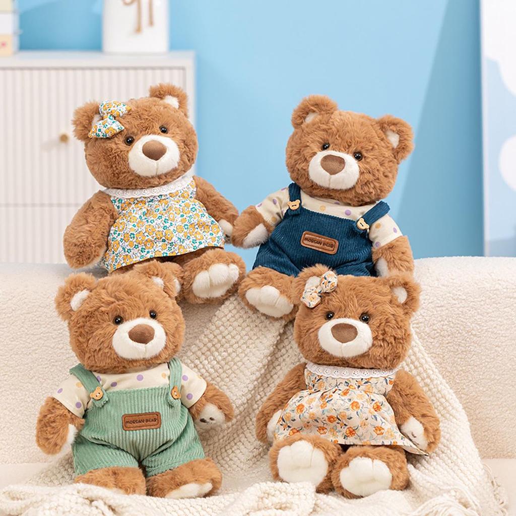 High-Quality Wearable Teddy Bear Plush Doll for Kids and Couples - Cute Dress Design, Perfect Birthday Gift