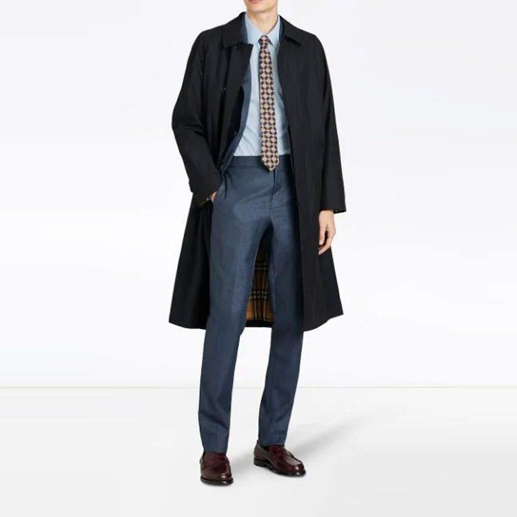 Burberry Shirts Men's Blue Lapel Moderate Other 80113701
