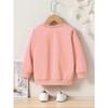 European sizes  Kids' Cartoon Print Round Neck Sweatshirt Sportswear