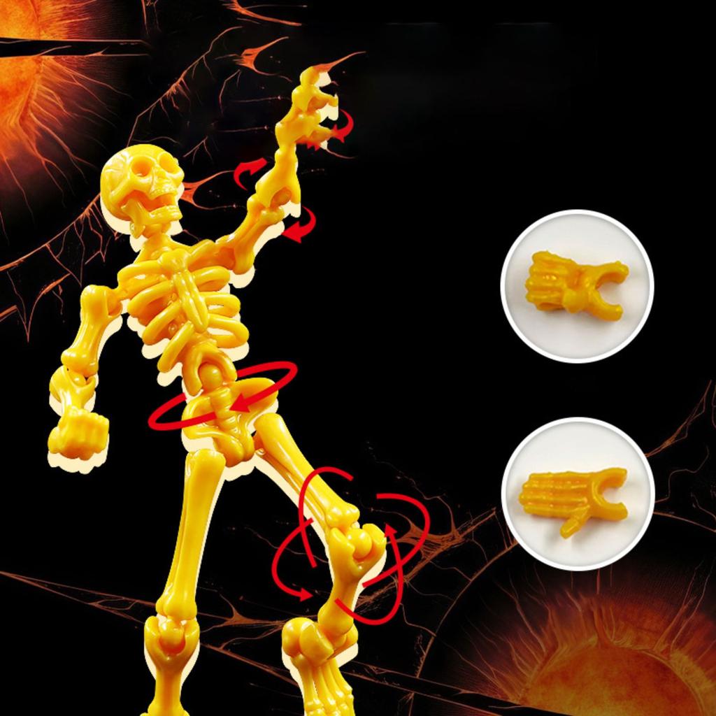 Skeleton Movable Model, Equipped With A Variety Of Weapons, Figures