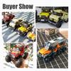 Techniczny Miejski Pojazd Terenowy Ciężarówka do Transportu Jeepów Samochód ATV Model Klocki MOC Monster Trucks Cegły Zabawki Dla Dzieci