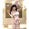 Original pure lace free cute maid uniform sexy fun free small chest underwear set