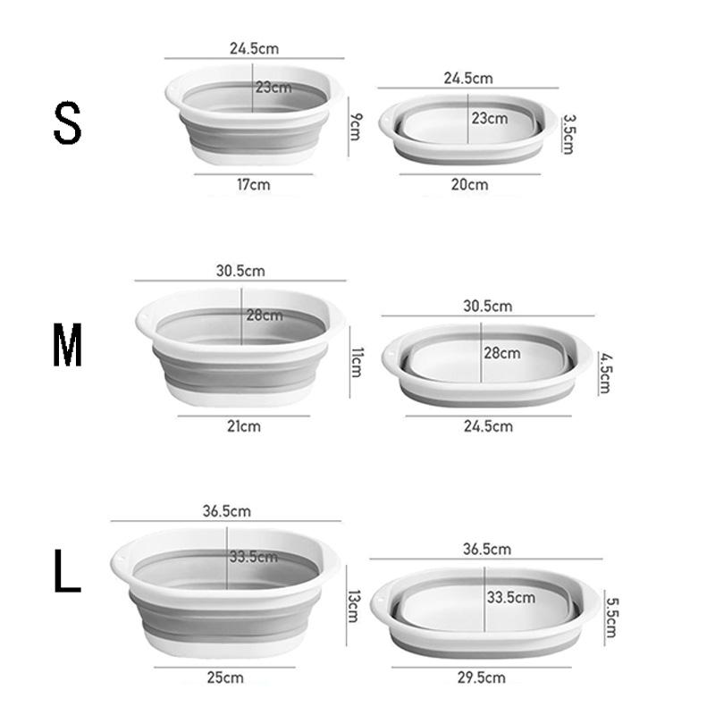 Skládací vana na nohy Přenosná plastová vana na nohy pro domácí použití Víceúčelové umyvadlo