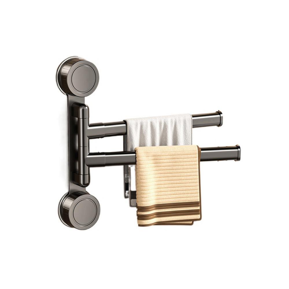 Rotating Swivel Towel Bar Multi-bar Bathroom Towel Rod Rust-proof Hanging Towel Holder  Living Room