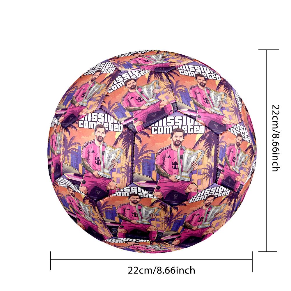 Messi 10 Number World Cup Trophy Size 5 Soccer Football Machine Sewn Indooroutdoor Training And Matches Perfect Gift For Sports Enthusiasts