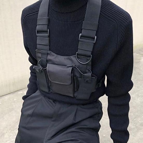 Two Way Radio Chest Bag Hands-Free Walkie-Talkie Holder Adjustable Water