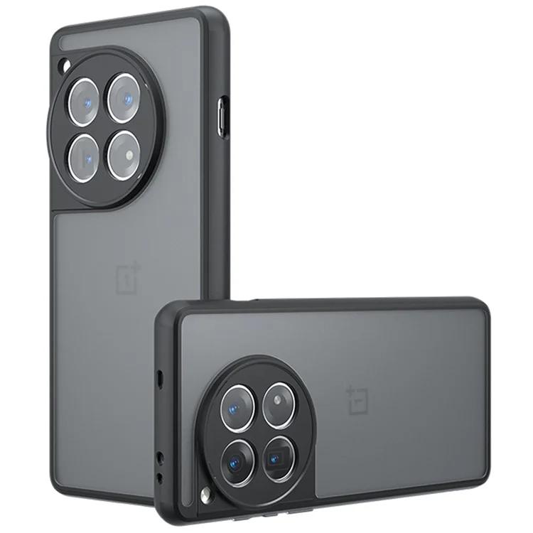 

For OnePlus 12 5G Matte Phone Case Skin-touch TPU+PC 2-in-1 Cover