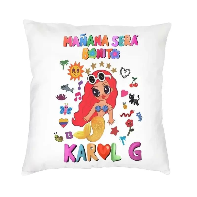 

Роскошная наволочка для подушки Manana Sera Bonito Karol G для дивана, полиэстеровая наволочка, украшение для спальни 66x66cm