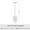 Touch Sensor LED Table Lamp Rechargeable Desk Lamp 3Colors Adjustable Bedside Creative Ambient Light Bar Room Decor Light