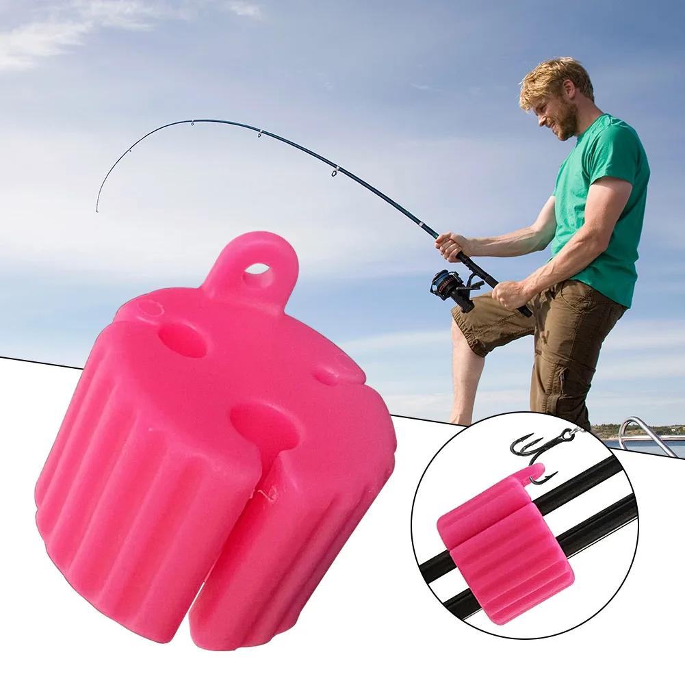 1Pc Silicone Fishing Rod Fixed Ball Rod Fishing Rod Pole Fastener Anti-Collision Fishing Rods Tie Holder Fishing Rod Accessories