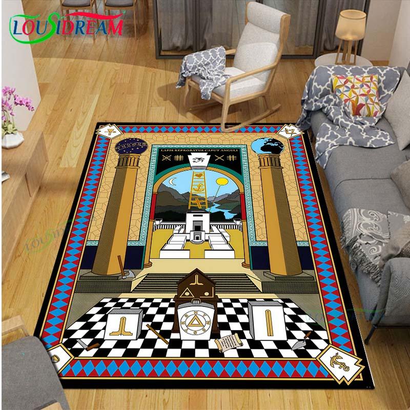 Fashion Freemasonry Carpets Bedroom Becoration Living Room Decoration Carpets for Bed Room Rug Anime Rug  Area Rug