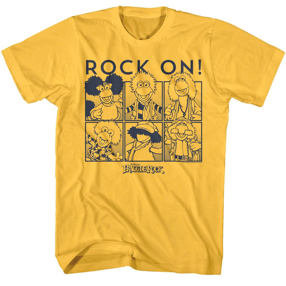 Fraggle Rock Comic Strip Men T Shirt Characters Jim Henson Muppets Mokey S
