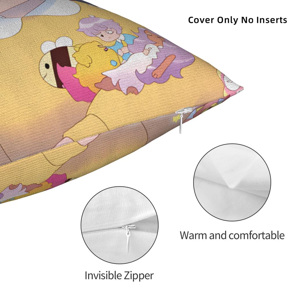 Pillow Cover B-Bee And P-Puppycat Morden Pillow Case For Sofa Bedroom Home Decor Pillowcases
