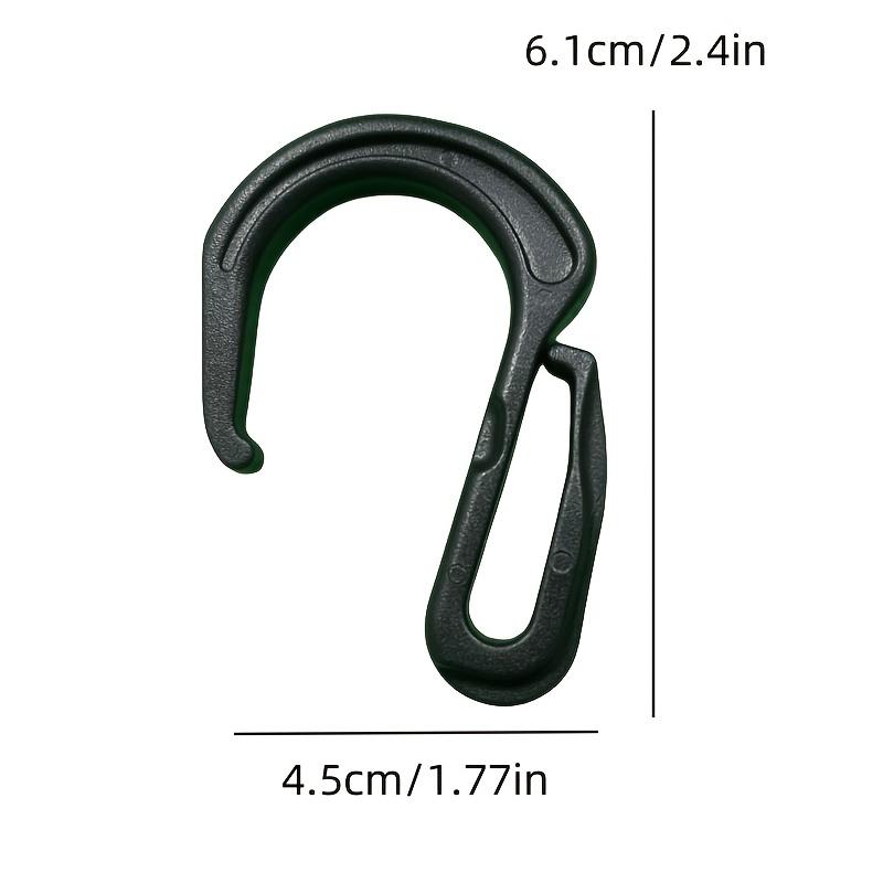 6pcs Quick Release Detachable Plastic S-Shaped Holder Buckle for Backpack Camping Webbing Bags Hiking