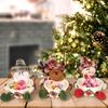 Efficient Cloth Candy Storage Basket With Santa Design Holiday Decors For Christmas Tree Accessories Organization