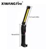 360° Folding Magnetic COB Handheld Work Light with Multi-functional Red Warning Light