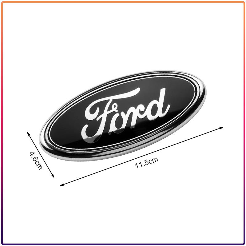 11.5x4.5cm Rear Trunk Emblem Sticker for Ford Ranger Escape Mondeo Fusion Fiesta Kuga Edge Focus Mustang Car Logo Badge Accessories