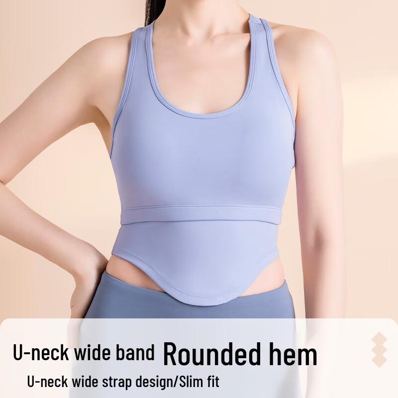 Nuodingxiu High-Impact U-Neck Sports Bra Top