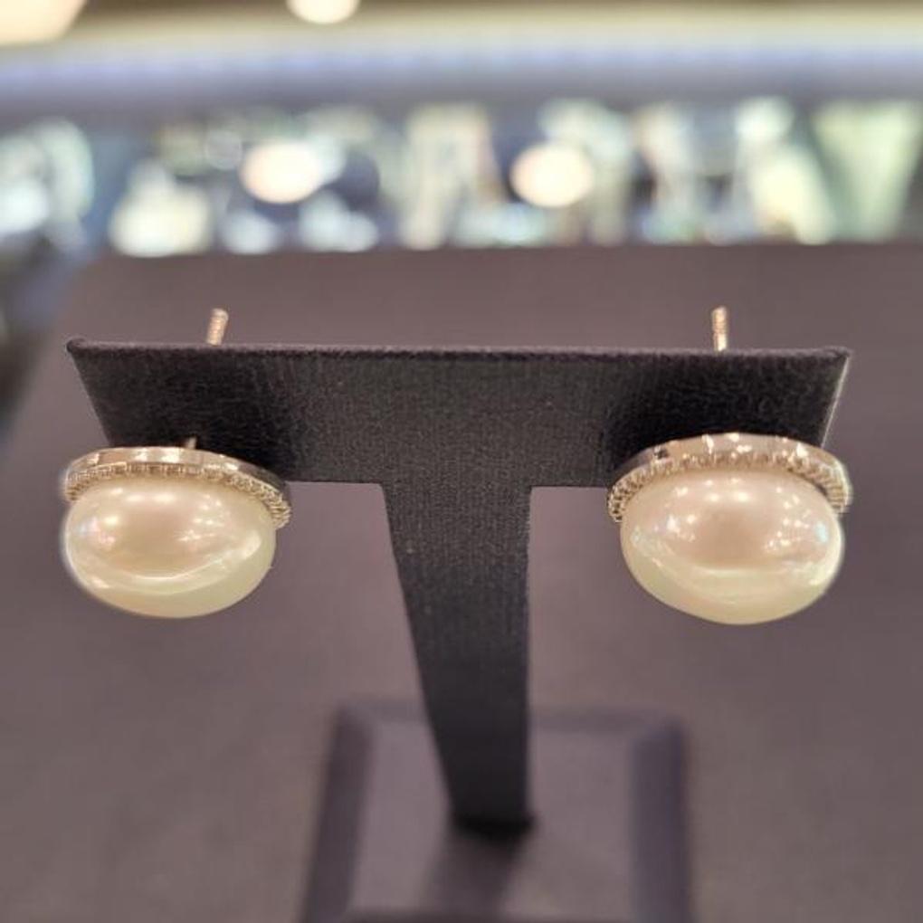 ARTRIA Pearl Cubic Line Post-E Earrings CHAERJJ0002WHF