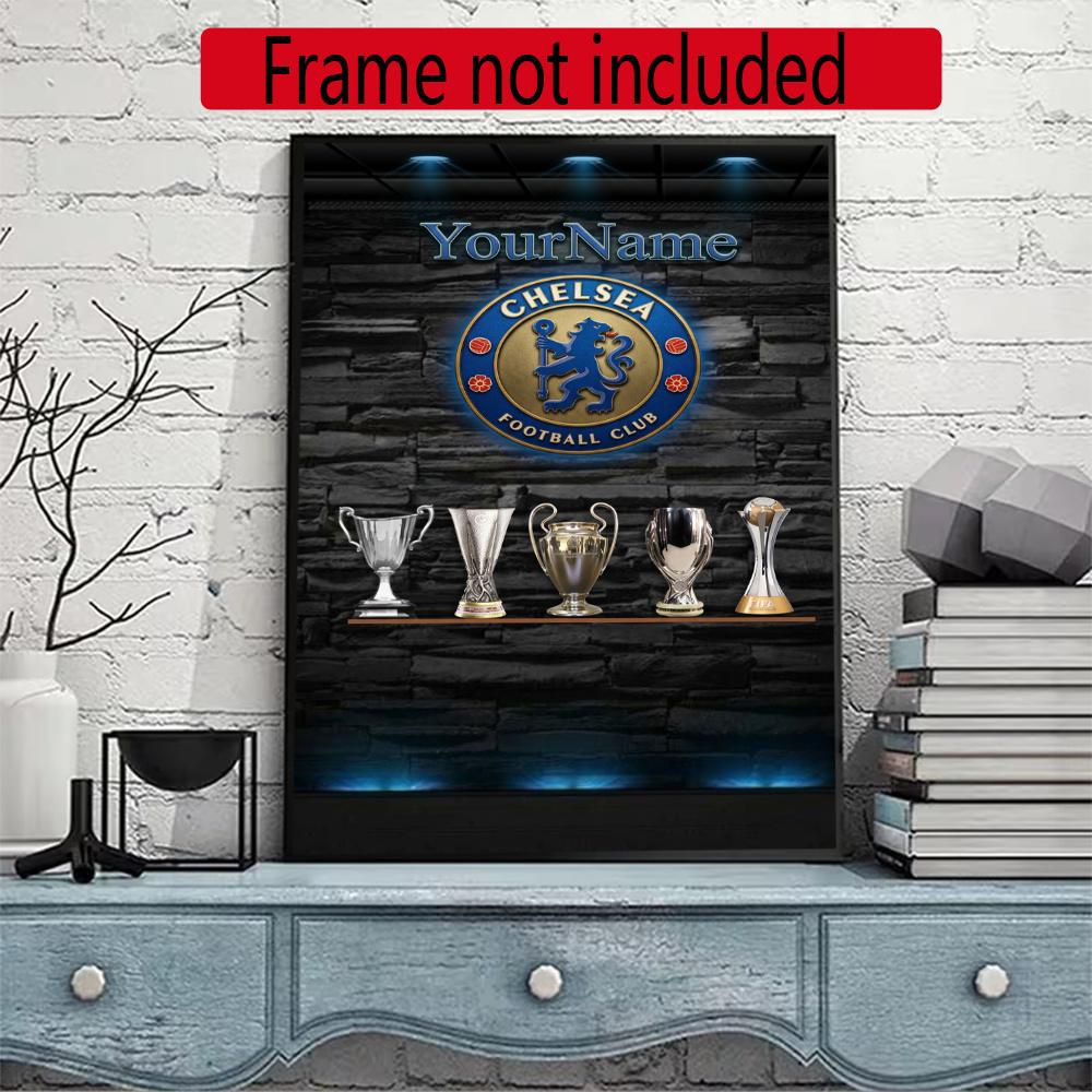 Chelsea Fc Personalized Name Diamond Paintings Mosaic Wall Round Diamond Art Painting Kits Embroidery Crystal Accessories Frameless