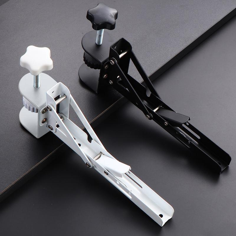 Space Saving Heavy Duty Foldable Desktop Bracket Punch Free Desk Extension for Organized Office Home