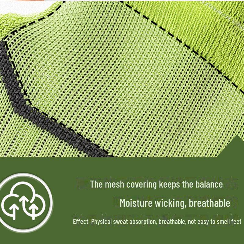 Women's Non-slip Breathable Ankle Socks - Sweat-absorbent Towel Bottom for Spring & Summer, Ideal for Sports, Running & Casual Wear.