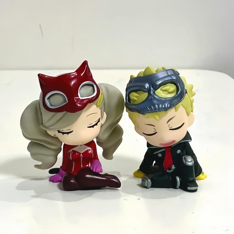Stock In Genuine Persona P5 Shoulder To Shoulder Egg Rain Lotus Sakamoto Ryouji Cutetrendy Charm Collectible Series Ornament Toy