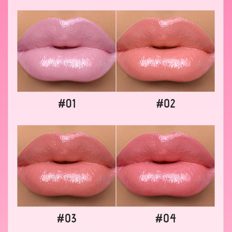 Set pentru buze cu nuanță de fructe de pădure, de lungă durată, anti-crăpare și uscăciune, ușurează liniile de buze. Set de balsam pentru buze. luciu.