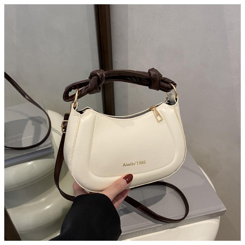 

Fresh and fashionable contrasting colors portable small square bag women s bag spring new light luxury shoulder bag commuter messenger bag