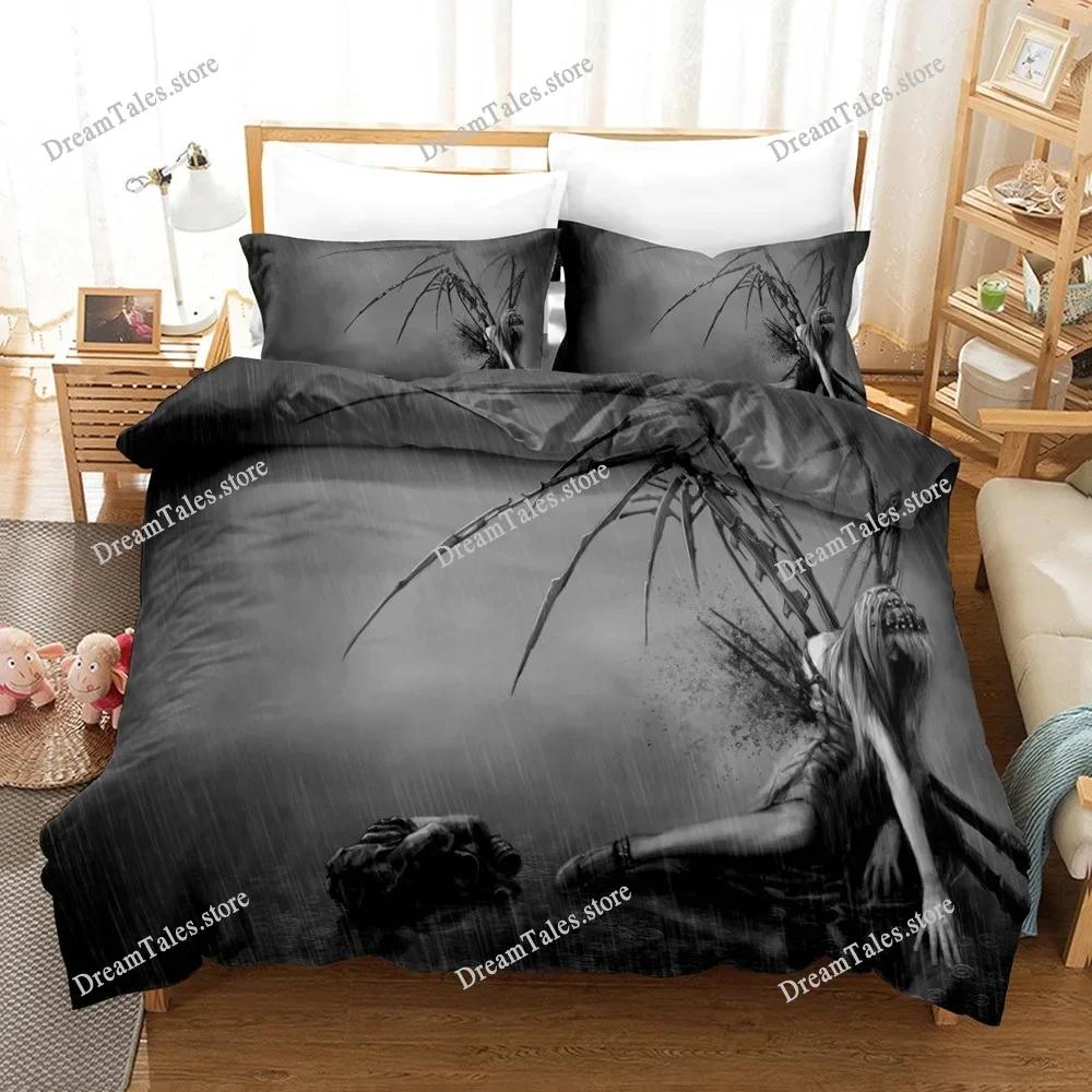 Angel Bedding Set Single Twin Full Queen King Size Fallen Angel Bed Set Aldult Kid Bedroom Duvet Cover Sets 3D Print741