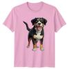 Greater Swiss Mountain Dog Happy Puppy Animals Dogs Unisexs TShirt Unisexs Tee
