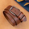 Belt Retro First Layer Cowhide Genuine Leather Versatile Tree Paste Leather Pin Buckle Belt Middle-Aged And Young Men'S Belt