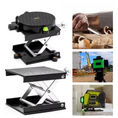 Aluminum Laser Levels Lift Stand Table Laboratory Support Jack Platform Lab Lifting Stand Rack for Floor Line Laser Level
