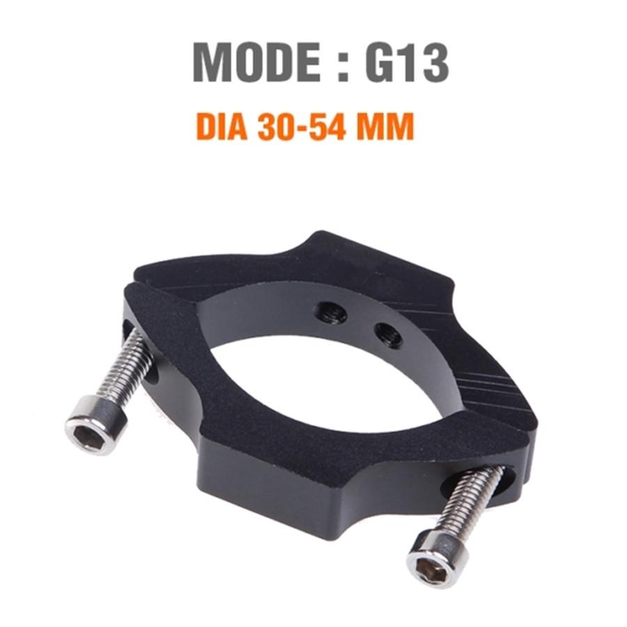 CNC Hliníková slitina G13 Držák světlometu Přemístění Svorka Pro trubku vidlice 30-54 mm