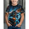Fashion Children's Clothing Crew Neck Short Sleeve 3D Casual Color Printing Casual Short Sleeve Crew Neck T-Shirt