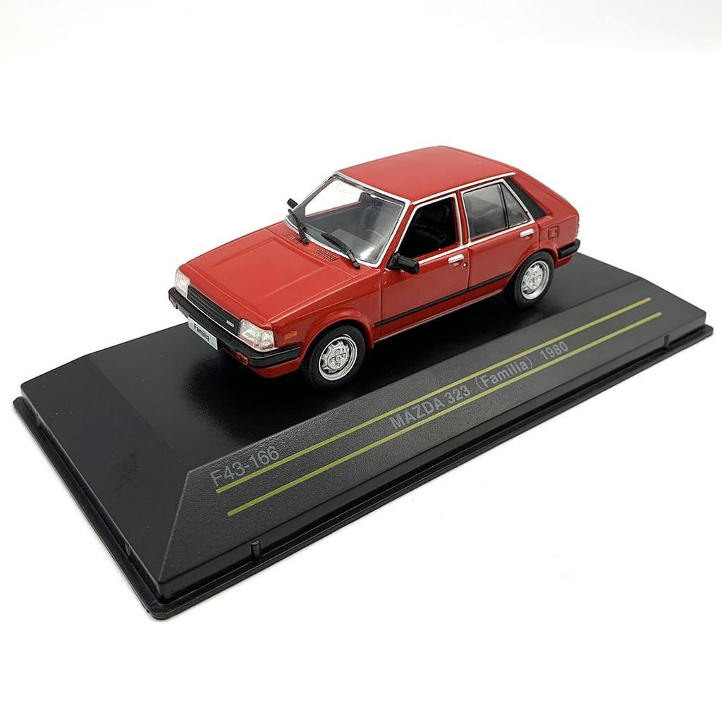 Scale Mazda 323 1980 Red Finished Model FIRST43 1/43 (Familia) (Overseas Model)