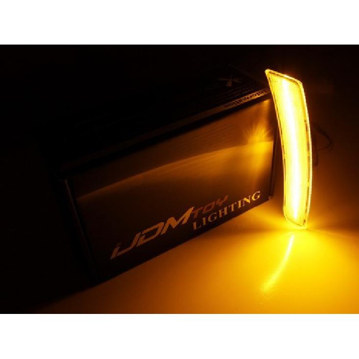 Klare Linse Vorne Gelbe LED Seitenmarkierungsleuchten Für Chevy Camaro Cadillac ATS CTS