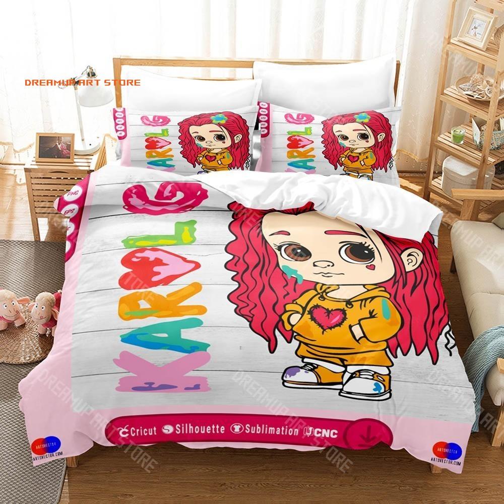 3D Print Karol G Mermaid Manana Sera Bonito SVG Bedding Set Single Double King Bed Set Children's Bedroom Duvet Set