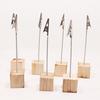 New Portable 10/20PCS/Set Wooden Place Card Holder Clips Wedding Place Card Holder Table Photo Memo Number Name Clips Base