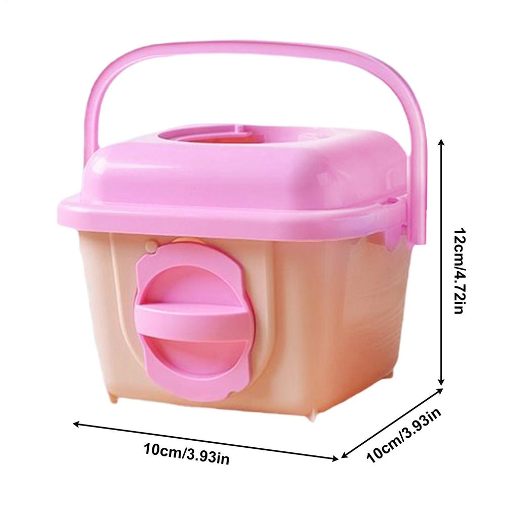 Hamster Transportbox Tragbare Transportkiste mit Griff Atmungsaktiver Kleintierkäfig für Hamster Rennmaus Chinchilla Igel Frettchen