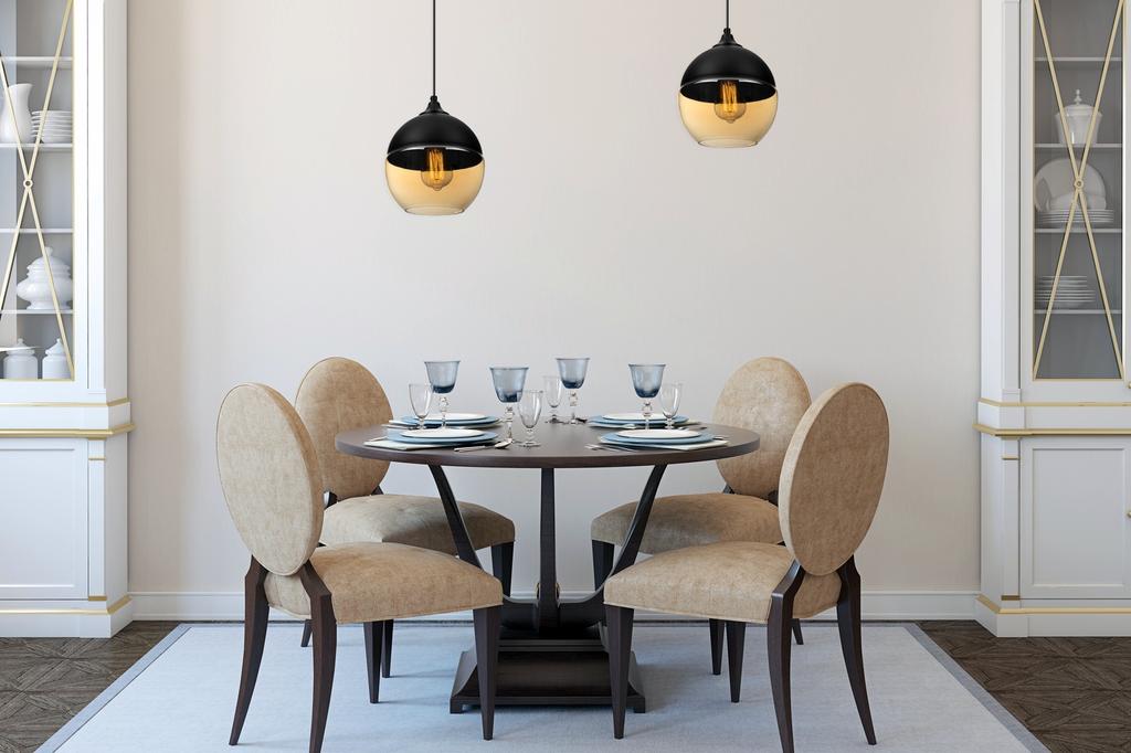 HANGING CEILING LAMP, GLASS PLAFON, LED LAMP